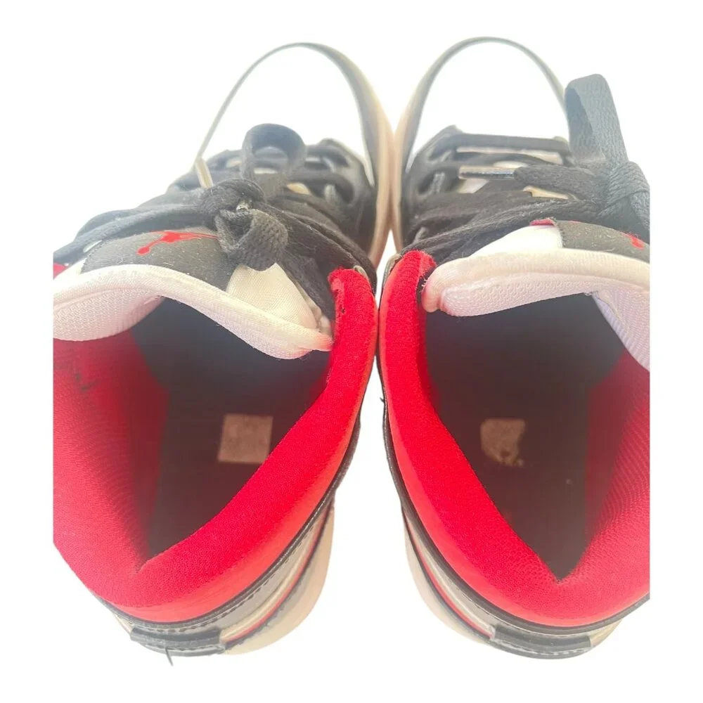 Jordan Women's 1 Mid Gym Red Panda Shoes sz 4Y EUR 36, 23 cm UK 3.5 -DJ4695-122 - Picture 8 of 12